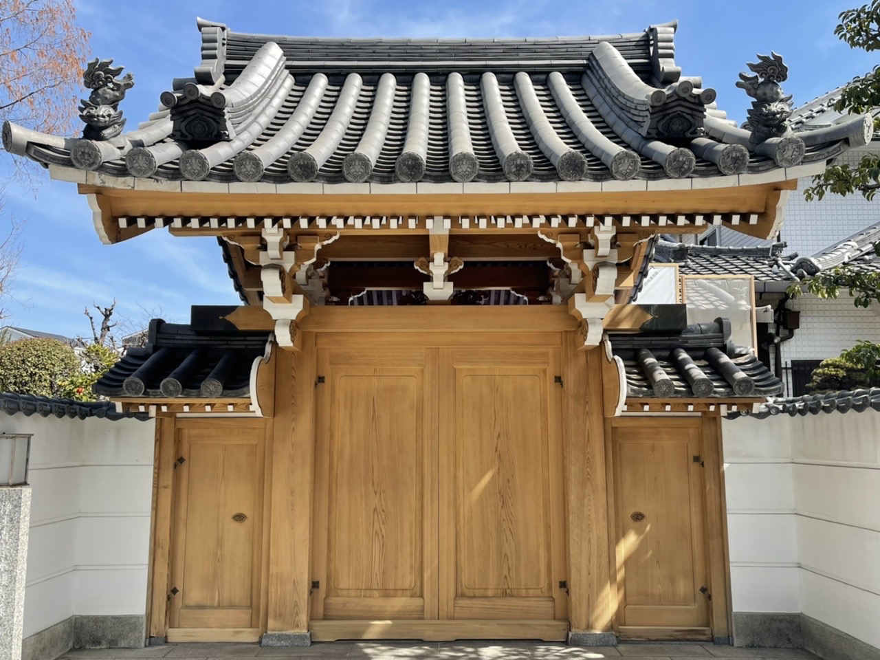 西法寺 山門 施工後